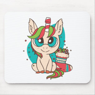 Cute Unicorn Christmas Costume Gift For Pony Lover Mouse Mat