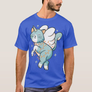 Cute Unicorn Christmas Lights for Cats T-Shirt