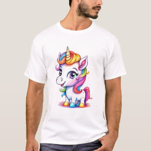 Cute Unicorn Cool Rainbow positive T-Shirt
