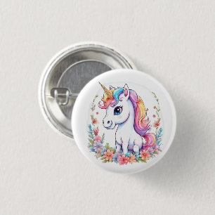 Cute Unicorn Cool Unicorn positive 3 Cm Round Badge
