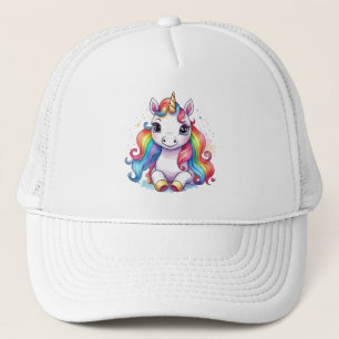 Cute Unicorn Cool Unicorn positive Trucker Hat
