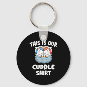 Cute Unicorn Couple This Is Our Cuddle  Key Ring
