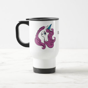 Cute Unicorn custom name mugs
