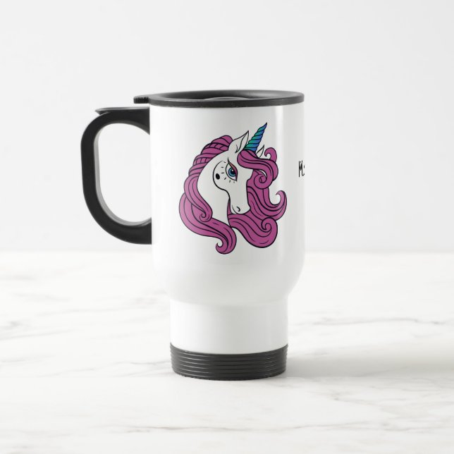 Cute Unicorn custom name mugs (Left)
