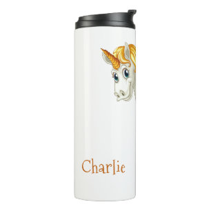Cute Unicorn custom name tumbler