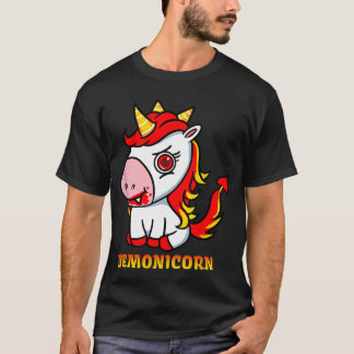 Cute Unicorn Demon Trick Or Treats Halloween T-Shirt