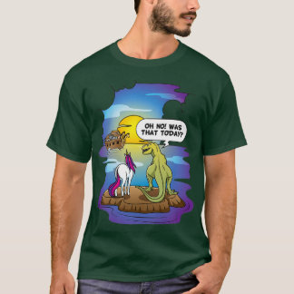 Cute Unicorn Dinosaur Noahs Ark Pun Gift T T-Shirt