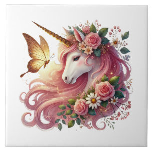Cute unicorn fantasy girls room crafting  tile