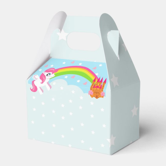 cute unicorn Favour Box (Front Side)