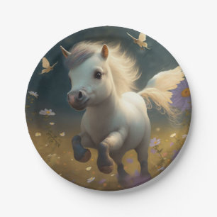 Cute Unicorn flying little pony paper plates