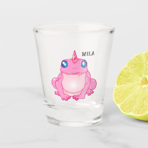 Cute Unicorn  frog fantasy Shot Glass