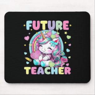 Cute Unicorn Future Teacher Clroom Design Mouse Mat
