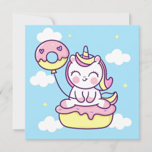 Cute Unicorn Holiday Card