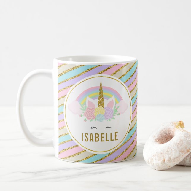 Cute Unicorn Hot Chocolate Mug for Kids (With Donut)