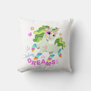 Cute unicorn illustration #2 cushion