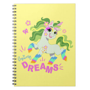 Cute unicorn illustration #2 notebook