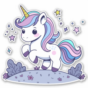 Cute Unicorn in Pastel Colours