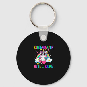 Cute Unicorn Kindergarten Here I Come School Kinde Key Ring