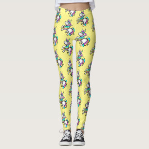 Cute Unicorn Leggings Yellow