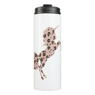 Cute Unicorn Leopard Print Skin Pattern Gift Thermal Tumbler