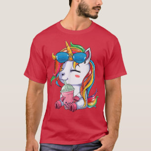 Cute Unicorn Lover Bobalotl Boba Kawaii Unicorn Fo T-Shirt