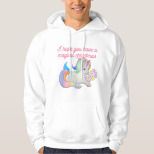 Cute Unicorn Magical Christmas Ugly Xmas  Hoodie