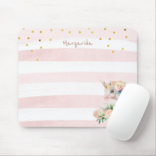 Cute Unicorn Magical Girl Mouse Mat
