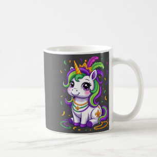 Cute Unicorn Mardi Gras Carnival Fat Tuesday Girls Coffee Mug