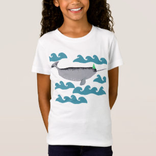 Cute Unicorn Narwhal Whale Whaley Sea Kids T-Shirt