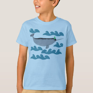 Cute Unicorn Narwhal Whale Whaley Sea Kids T-Shirt