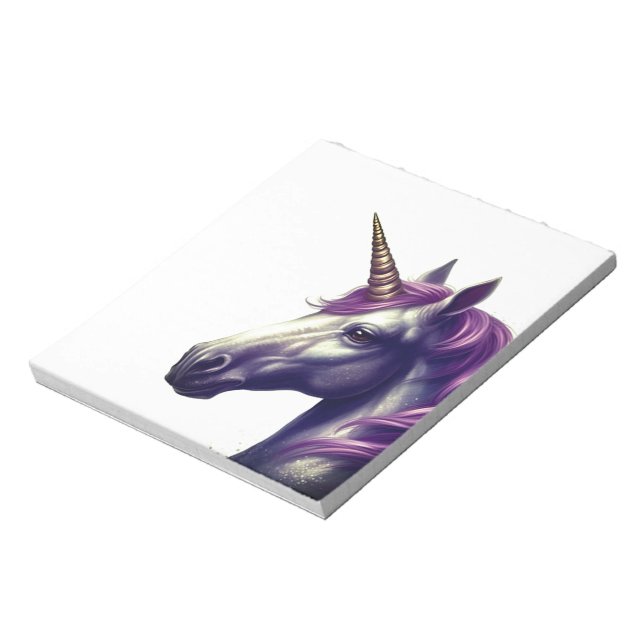 Cute Unicorn Notebook Notepad (Rotated)