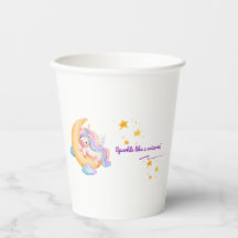 🌈 Cute Unicorn Paper Cup 🌙✨