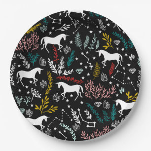 Cute Unicorn Paper Plate