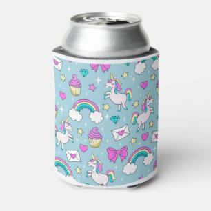 Cute Unicorn Pattern Can Cooler