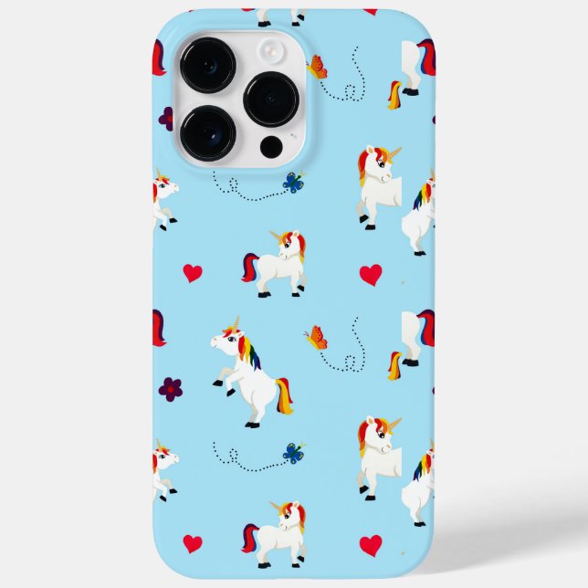 Cute Unicorn Patterned Case-Mate iPhone Case (Back)