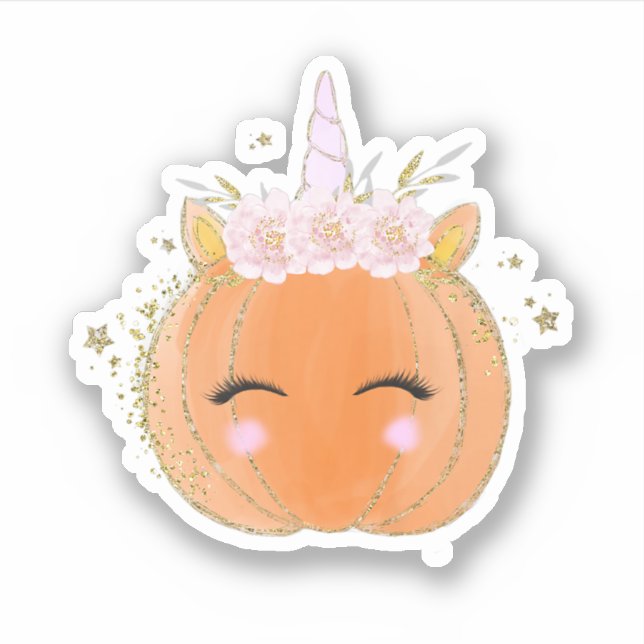 Cute Unicorn Pumpkin Halloween Thanksgiving (Front)