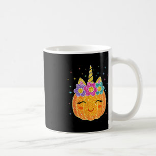 Cute Unicorn Pumpkin Halloween Thanksgiving Coffee Mug