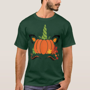 Cute Unicorn Pumpkin Lovely Fall Autumn Happy Fall T-Shirt