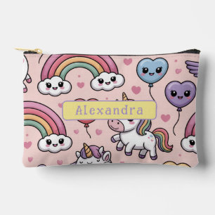 Cute Unicorn Rainbow Accessory Pouch