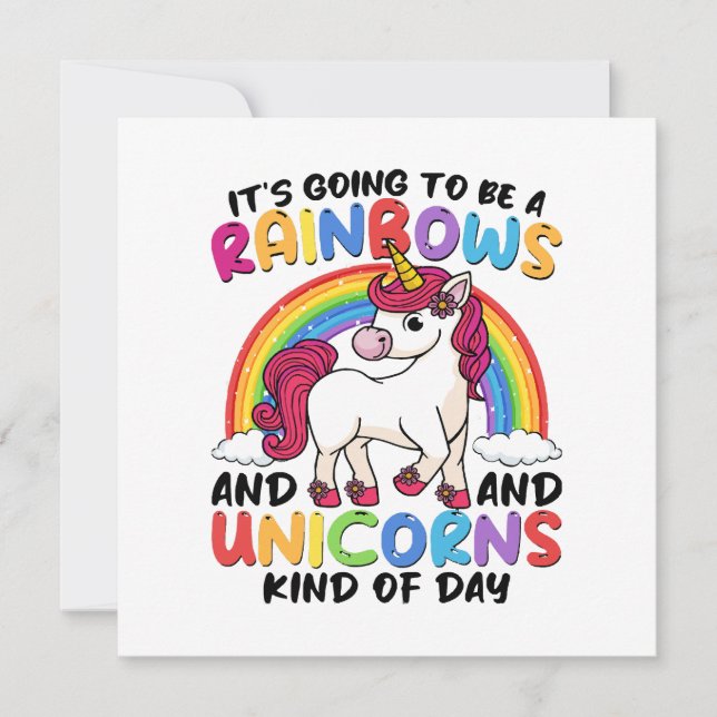 Cute Unicorn Rainbow Funny (Front)