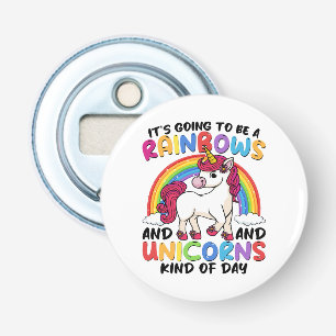 cute unicorn rainbow funny bottle opener