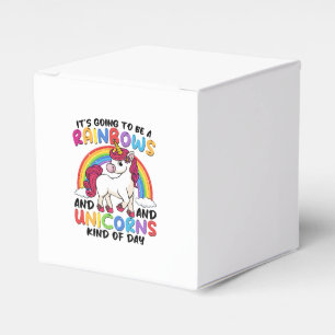 Cute Unicorn Rainbow Funny Favour Box