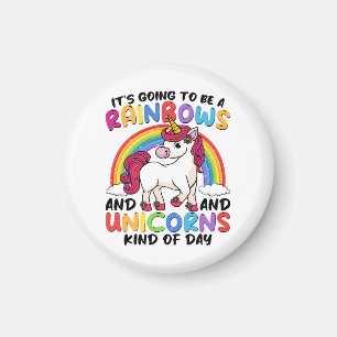 cute unicorn rainbow funny magnet