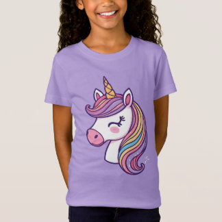 “Cute Unicorn Rainbow Kids T-Shirt” T-Shirt
