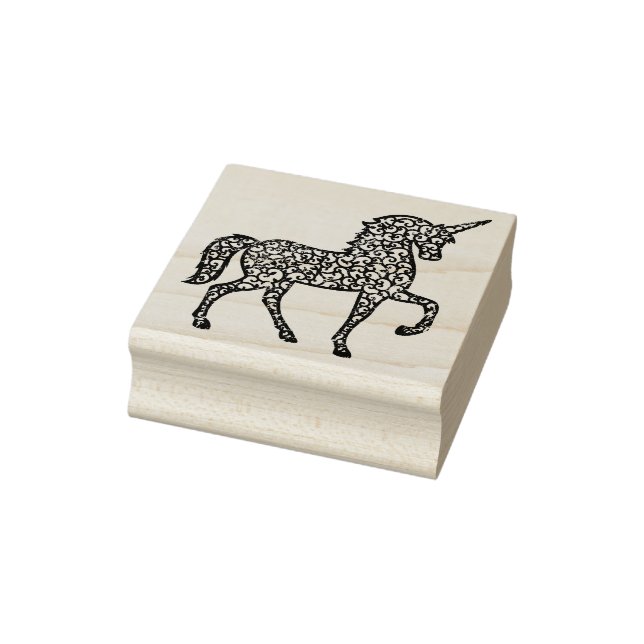 Cute Unicorn Rubber Stamp (Stamp)