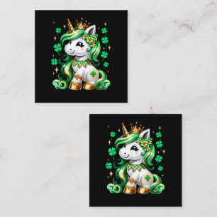 Cute Unicorn Shamrock St Patricks Day  Card