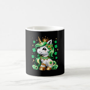 Cute Unicorn Shamrock St Patricks Day Coffee Mug