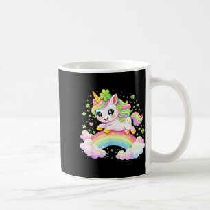 Cute unicorn shamrock st patricks day lepricorn coffee mug