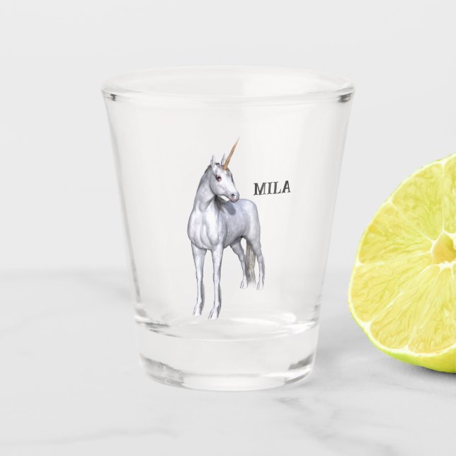 Cute Unicorn Shot Glass (Front)