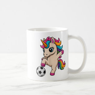 Cute Unicorn Soccer Just Girl Who Loves Kickin Coa Coffee Mug